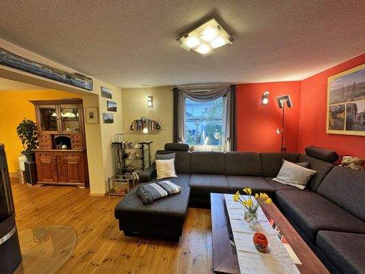 Wohnbereich mit weiterem Kamin