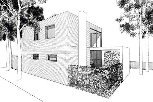 1. Projektansicht 2 Etagen