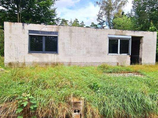 Vorderansicht Rohbau