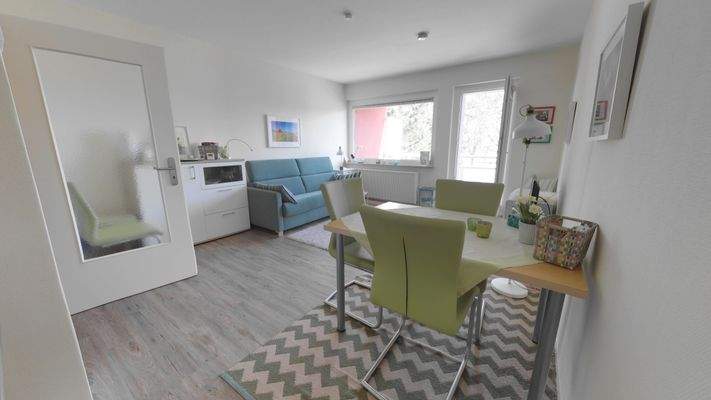 Wohn- und Schlafzimmer