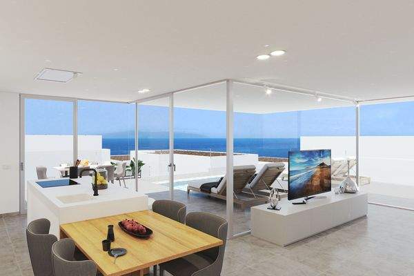 Exklusive Luxusvilla mit Garten, beheiztem Schwimmbad und Meerblick in Rokabella, Costa Adeje