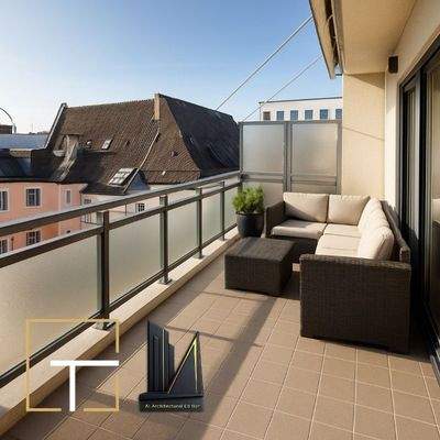 Moderne Dachterrasse