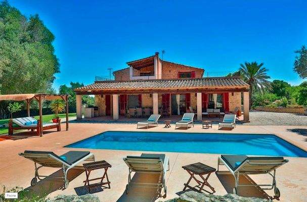 Finca mit absoluter Privatsphäre zur Miete in Porreres, Mallorca.
