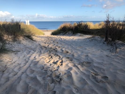 Der Weg zum Strand