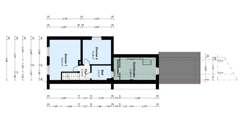 Grundriss Obergeschoss