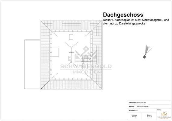 Grundrissplan Dachgeschoss
