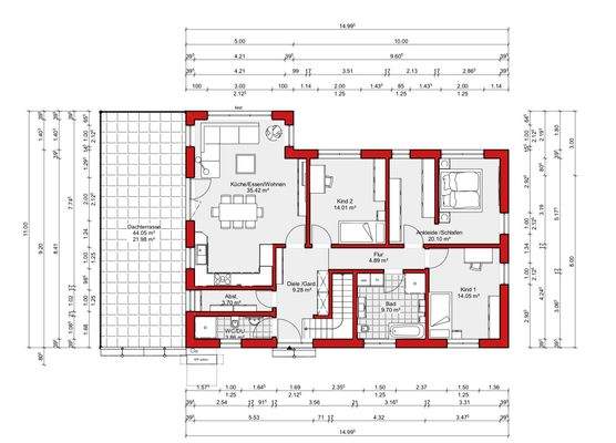 Grundriss Obergeschoss