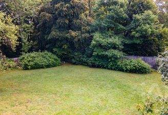 Viel Privatsphäre durch gewachsenen Baum- und Pflanzenbestand