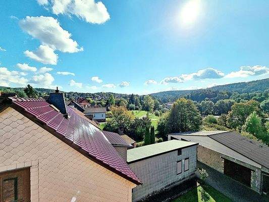 Ausblick vom Dachboden