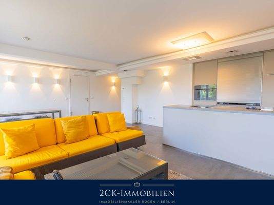 Blick ins Wohnzentrum