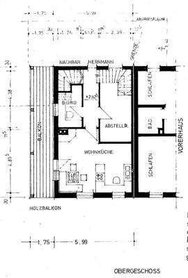 Obergeschoss Hinterhaus