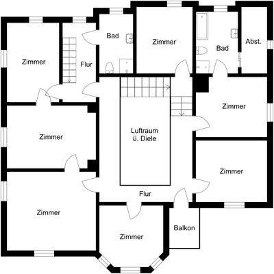 Grundriss Obergeschoss