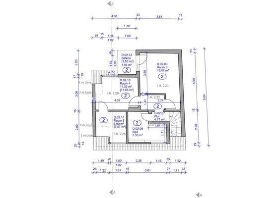Grundriss 2. Obergeschoss