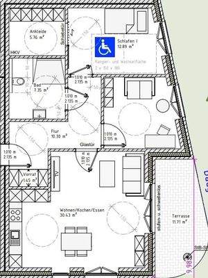 Grundriss Whg. 3 Gebäude 2