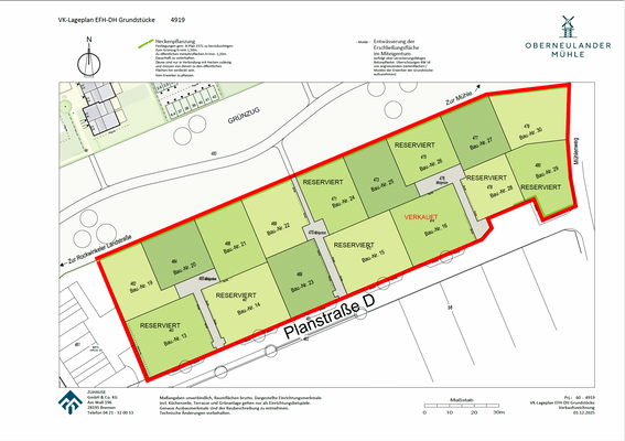 VK-Lageplan Grundstücke 19 - 30
