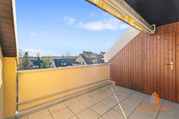 Ausblick von der Dachterrasse/Balkon