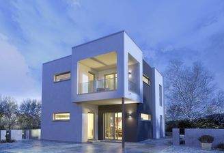 Ansicht Garten Winter