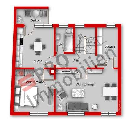 Grundriss Obergeschoss