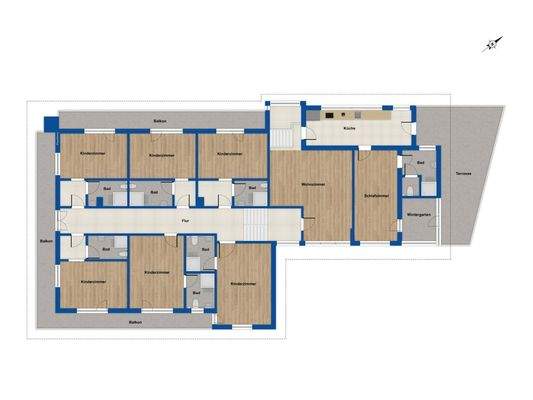 Grundriss Obergeschoss