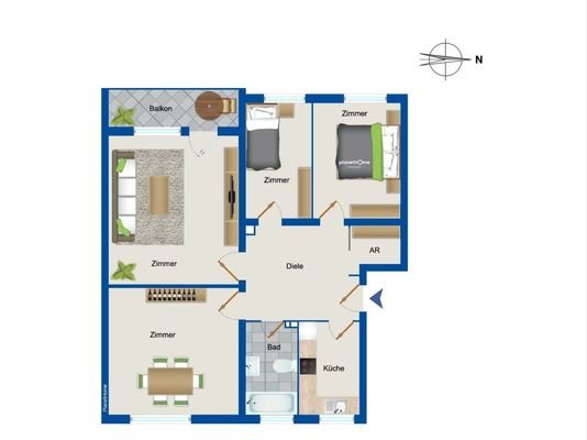 Grundriss Wohnung
