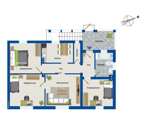 Grundriss Bungalow
