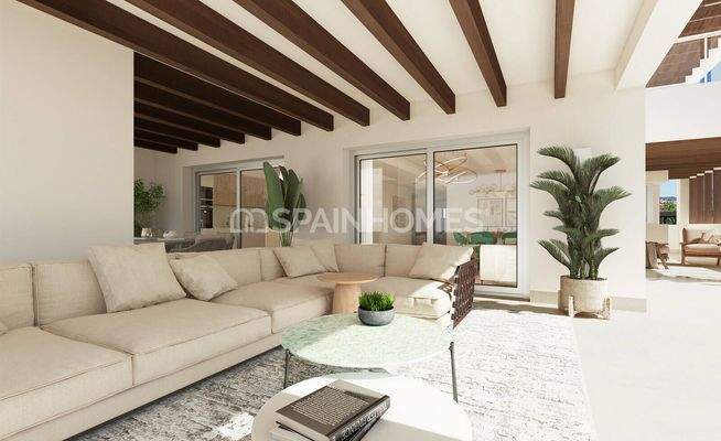 Sea-View Properties in a Complex with Pool in Benahavis