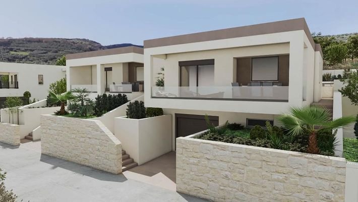 Kreta, Drakona: Neubau-Projekt! Einfamilienhaus mit Pool zu verkaufen