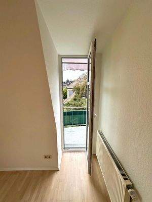 Schlafzimmer Zugang zum Balkon