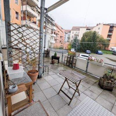 Gemütlicher Balkonblick