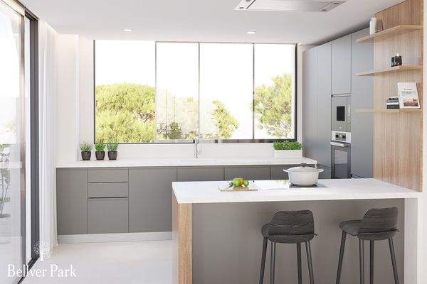 Amerikanische Einbauküche