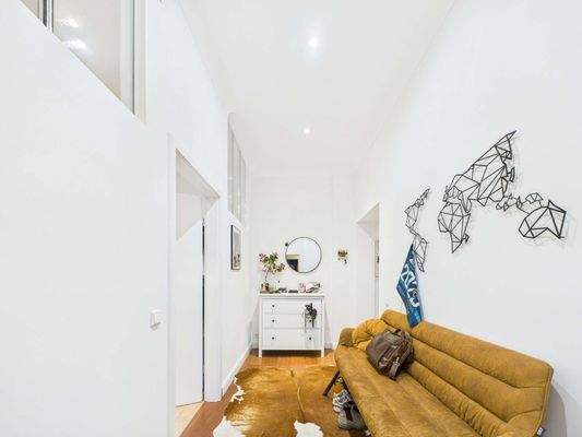 Flur zum Badezimmer und Schlafzimmer