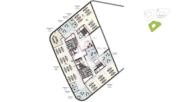 ca. 1114,66 m ² - teilbar ab 520 m²