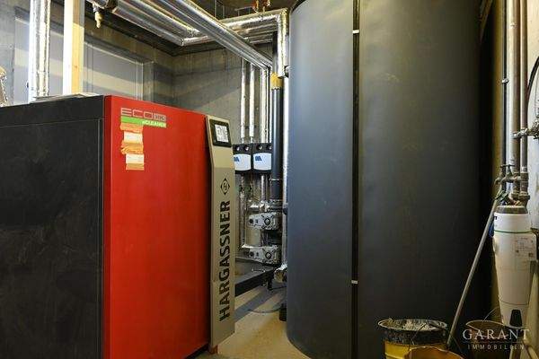 Moderne Hackschnitzelheizung