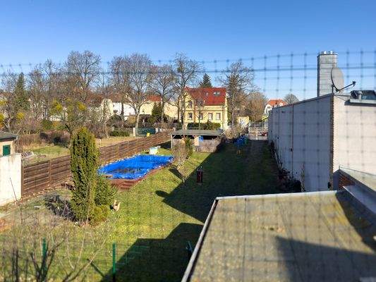 Blick von der aufgeständerten Terrasse