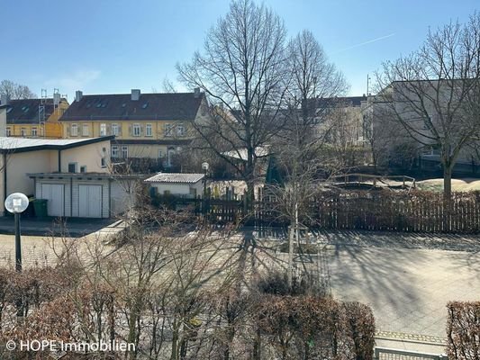 Blick vom Balkon 