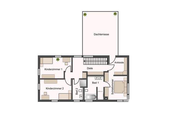 Grundriss Obergeschoss