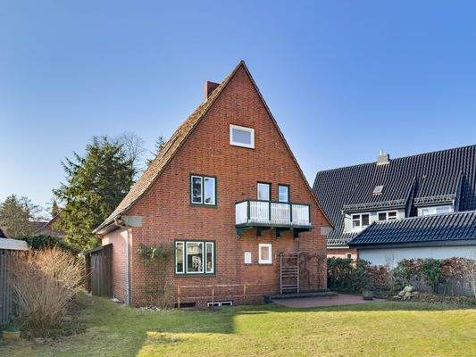 Rückansicht des Hauses