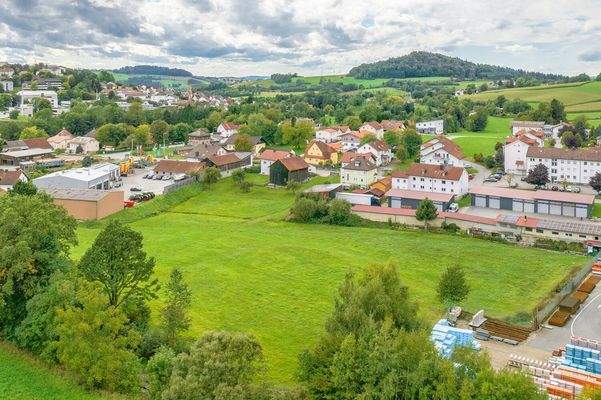 Blick über das Grundstück