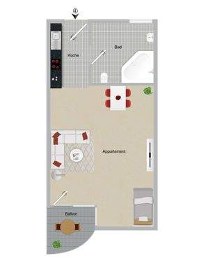 Grundriss 1.OG - Whg. 4