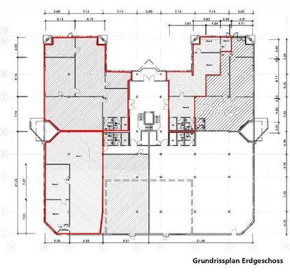 Grundrissplan Erdgeschoss