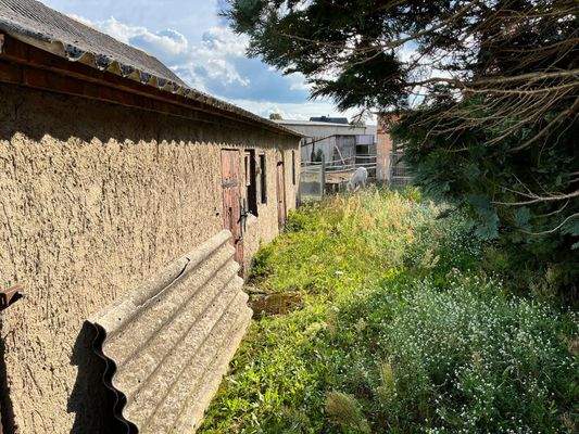 Garten vor Nebengebäude