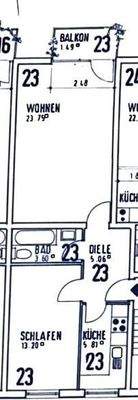 Grundriss WE23