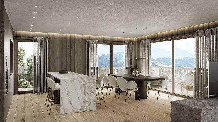 KITZIMMO-Luxuspenthouse mit Kaiserblick in Ruhelage.