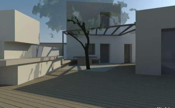 Kreta, Exantis: Unvollendetes, teilweise renoviertes Haus zum Verkauf in der Nähe von Bali