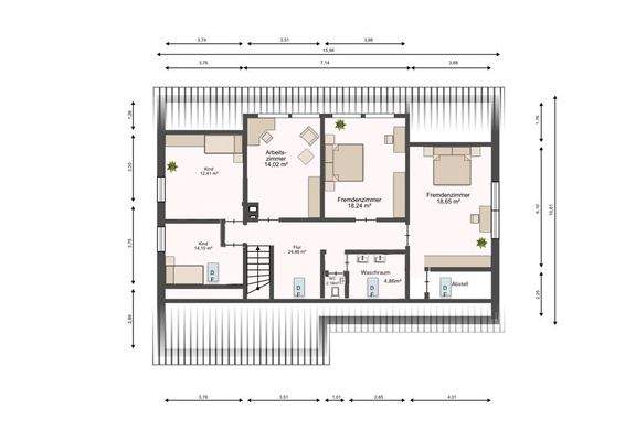 Grundriss Dachgeschoss