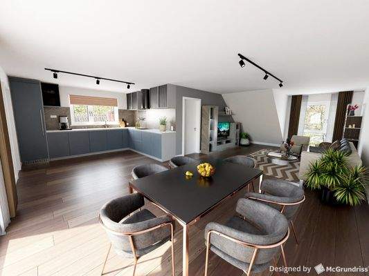 Koch-/Ess-bereich visualisiert