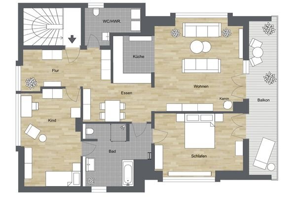 004 - Grundriss Dachgeschoss