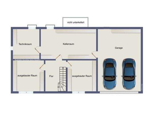 Untergeschoss (kein Maßstab)