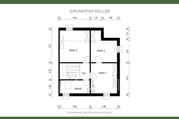 Grundriss Keller