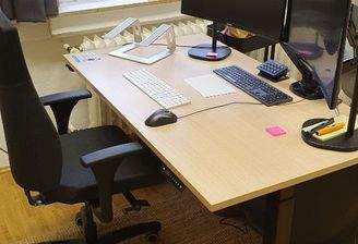 Arbeitsplatz für Aufzeichnungen